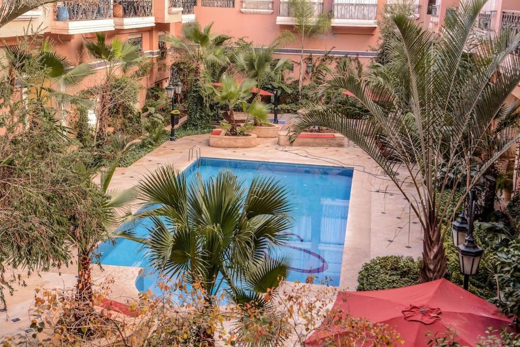 Beautiful, Great Equipped 122 M Holiday Apartment Near Majorelle Garden And Gueliz With Pool Views And A Large Balcony And Terrace 马拉喀什 外观 照片