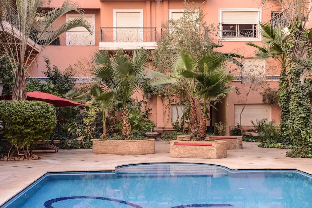 Beautiful, Great Equipped 122 M Holiday Apartment Near Majorelle Garden And Gueliz With Pool Views And A Large Balcony And Terrace 马拉喀什 外观 照片